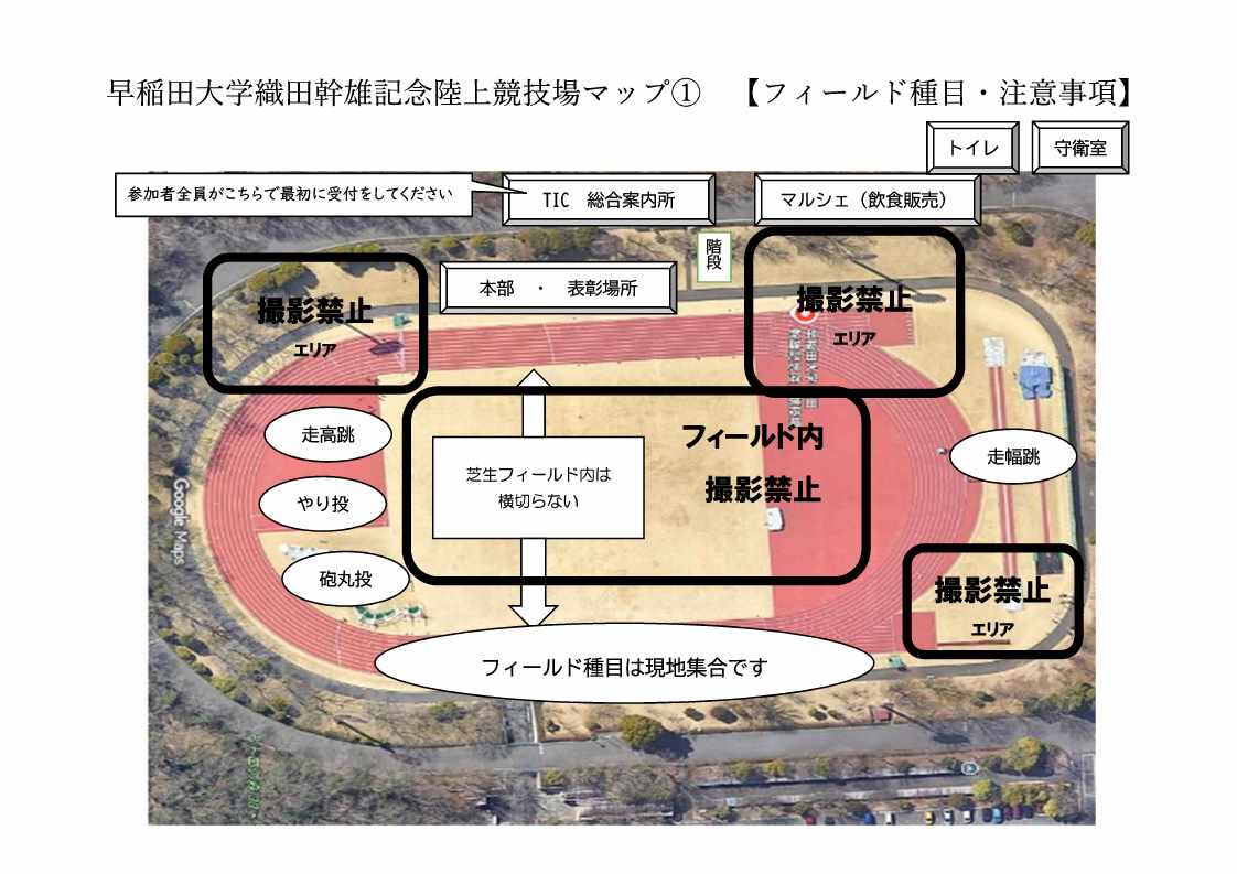レイアウト図（フィールド・注意事項）