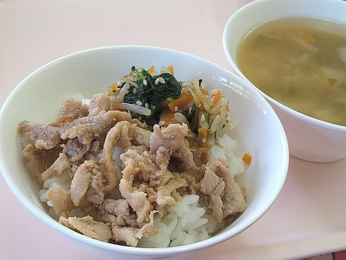 ビビンバ風どんぶりの写真です。