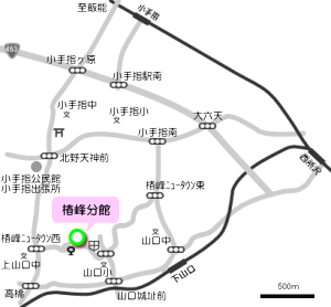 所沢図書館椿峰分館地図