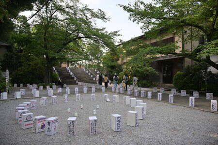 所澤神明社に並ぶ行灯