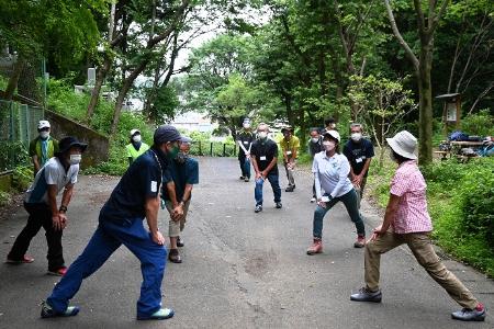 準備運動の様子